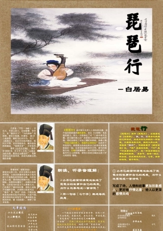 天津市武清区杨村四中高二语文(琵琶行并序)课件 新人教版 课件