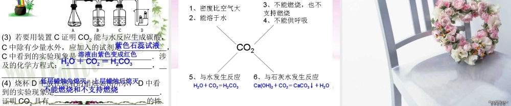 九年级级化学二氧化碳性质课件