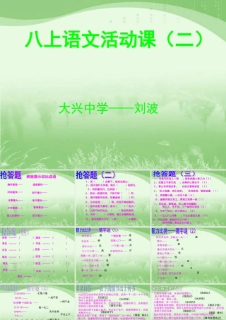 语文活动课实施方案2