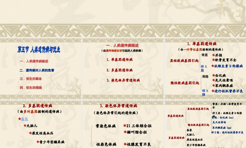 《人类遗传病》