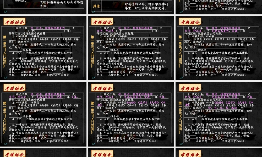 高三语文(1)《中国文化经典研读》(课件)