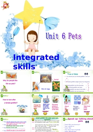七年级英语下册：Unit 6 Pets Integrated skills课件(译林牛津版) 课件