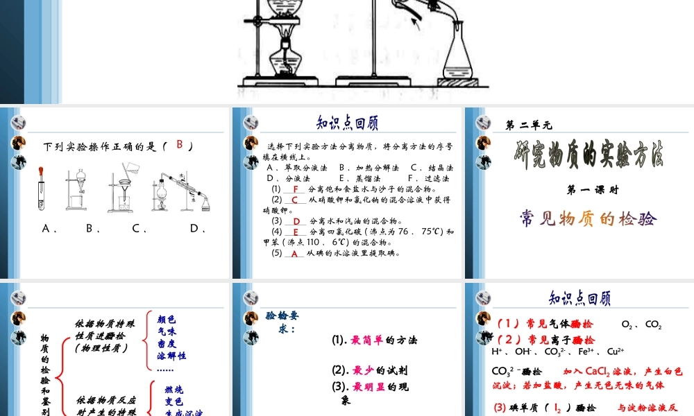 《常见物质的检验》