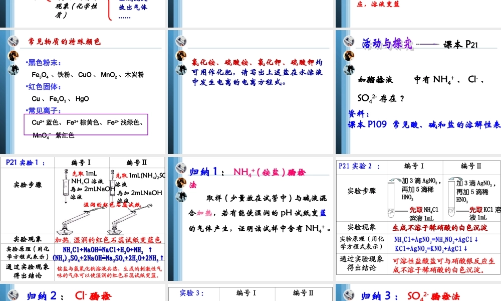 《常见物质的检验》