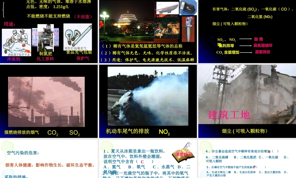初中化学《空气》PPT课件