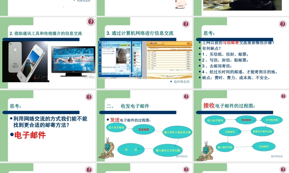 信息技术必修第五章信息的表达与交流电子邮件25页