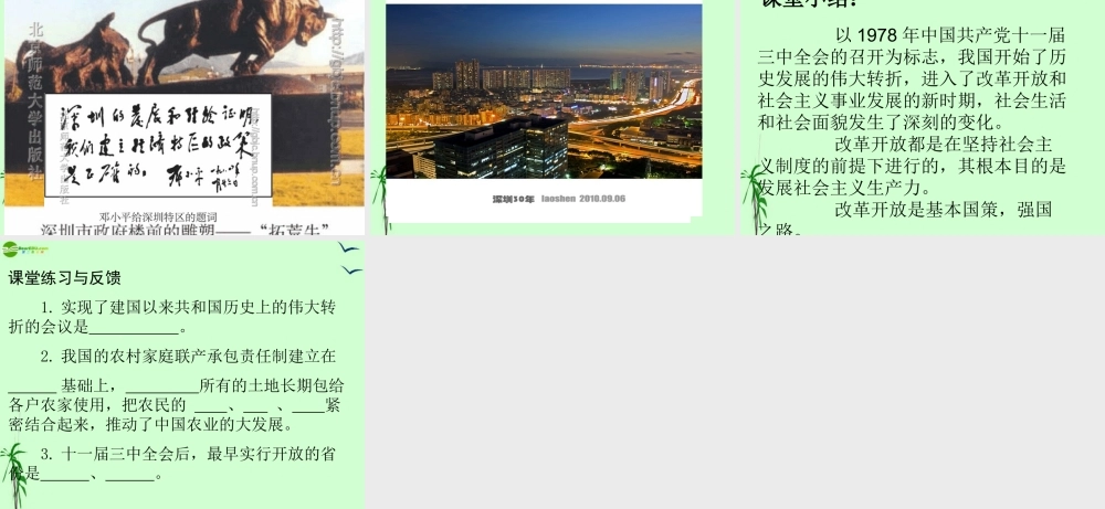 八年级历史上册 伟大的历史转折课件 北师大版 课件