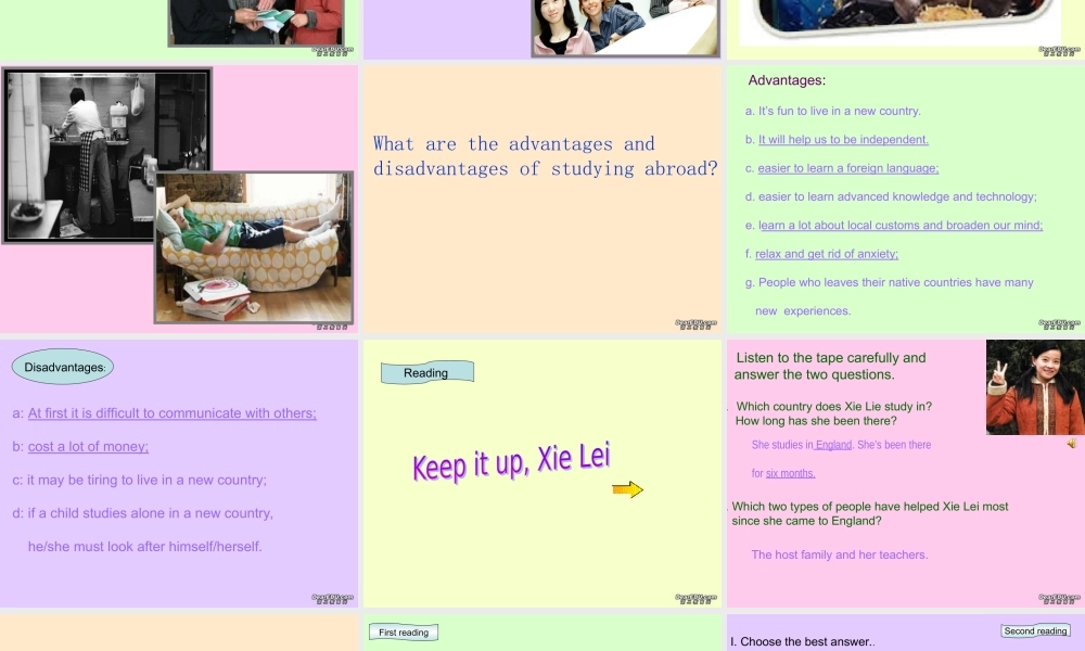 广东地区高二英语Unit5 Travelling abroad课件