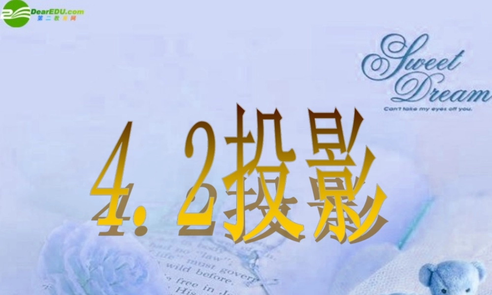 九年级数学下册 42投影(2)课件 浙教版 课件
