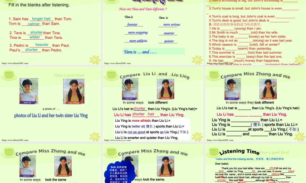 山东省济南市八年级英语上册Unit6课件 人教新目标版 课件