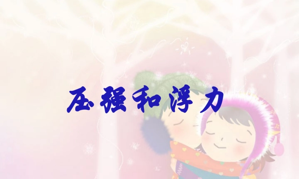 新课标初三物理压强和浮力 课件