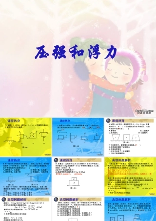 新课标初三物理压强和浮力 课件