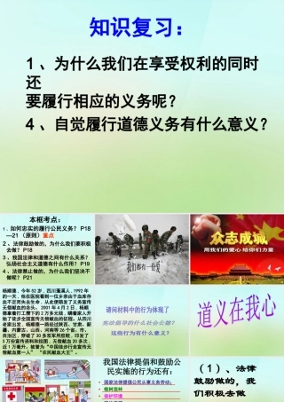 八年级政治下册 1.2.2 忠实履行义务1课件 新人教版 课件