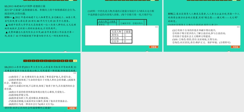 八年级政治上册 第四单元 做负责任的公民单元整合课件 湘教版 课件