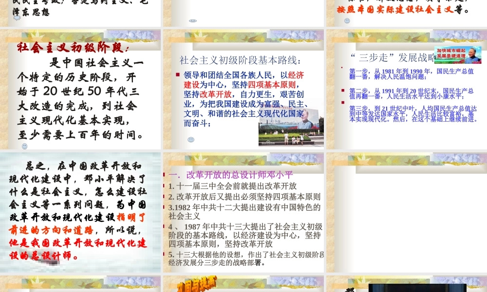 建设有中国特色的社会主义