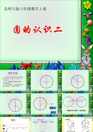 北师大版数学六年级上册《圆的认识(二)》课件