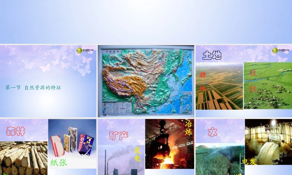 八年级地理上册 第一节 自然资源的特征课件 新人教版 课件
