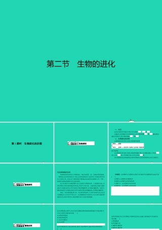 八年级生物下册 6.3.2 生命的起源(第1课时)课件 (新版)冀教版 课件