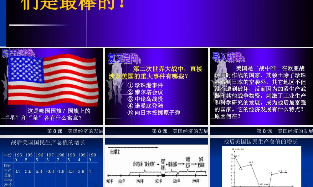 常红梅：《美国经济的发展》课件