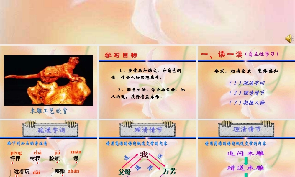 七年级语文羚羊木雕课件1 人教版 课件