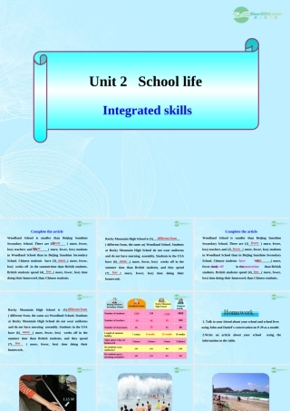 八年级英语上册(Unit 2 School life)Integrated skills课件 牛津译林版 课件