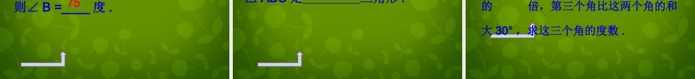 八年级数学上册(11.2.1 三角形的内角和)课件 (新版)新人教版 课件