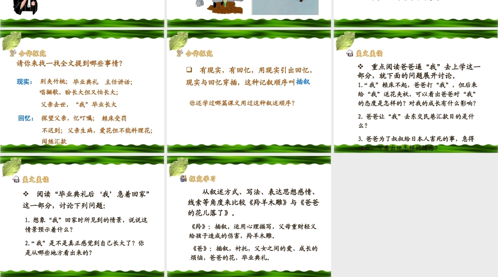 《爸爸的花儿落了》参考课件2
