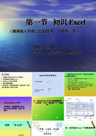 一、认识Excel窗口