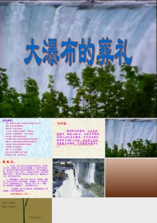 大瀑布的葬礼PPT