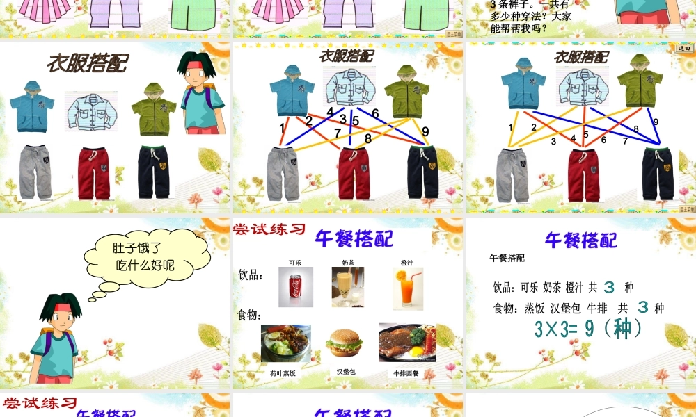 三年级上册_数学广角—搭配的学问第一课时PPT(2)(1)