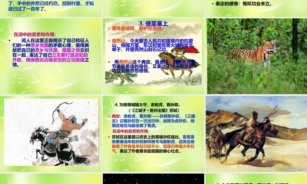 九年级语文上册 中考诗词典故复习课件 新人教版 课件