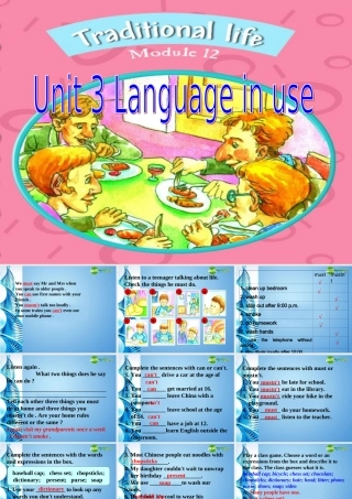 八年级英语上册 Module 12 Unit 3精品课件 外研版(小学起点)