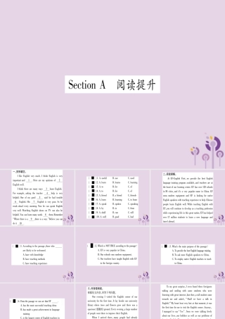 九年级英语全册 Unit 1 How can we become good learners Section A作业课件 (新版)人教新目标版 课件