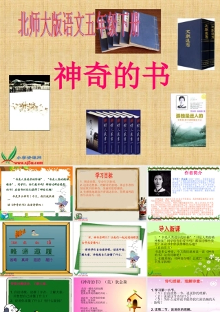 北师大版五年级语文下册《神奇的书3》PPT课件