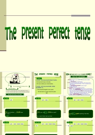 初中英语语法复习——现在完成时课件