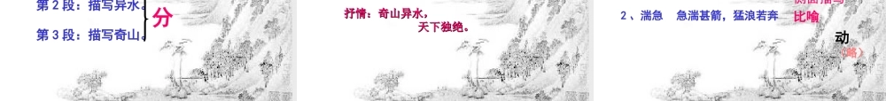 八年级语文下册 第四单元第7课(与朱元思书)课件 北师大版 课件