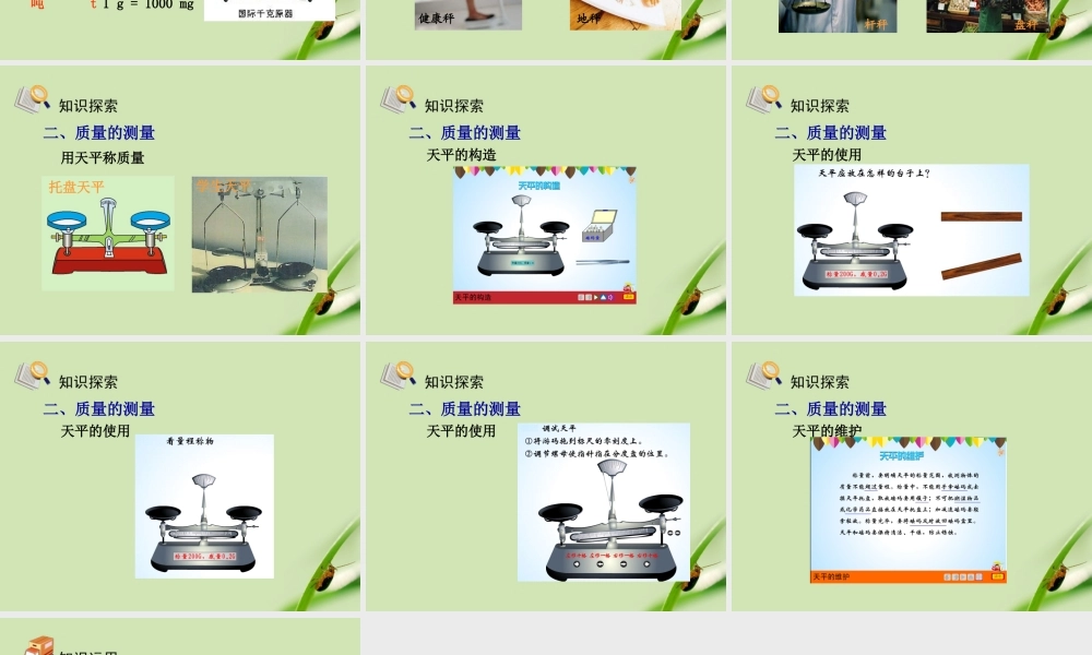 九年级物理 质量综合教学课件 人教新课标版 课件