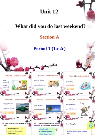 人教版七年级下Unit12__Period1参考课件