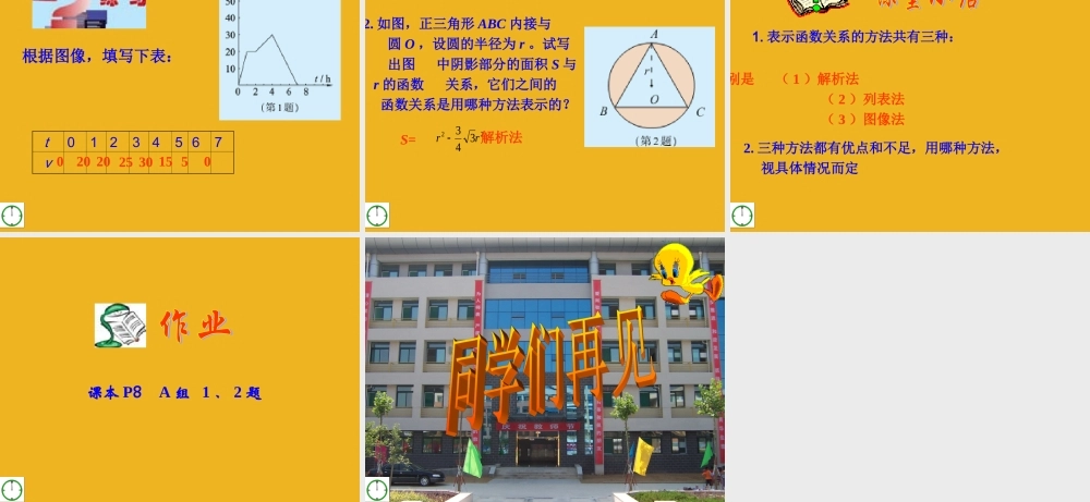 九年级数学下册 51 函数与它的表示法(1)课件 青岛版 课件