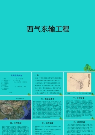 八年级地理下册 第十章 活动课 区际联系对经济发展的影响 西气东输工程课件 (新版)商务星球版 课件
