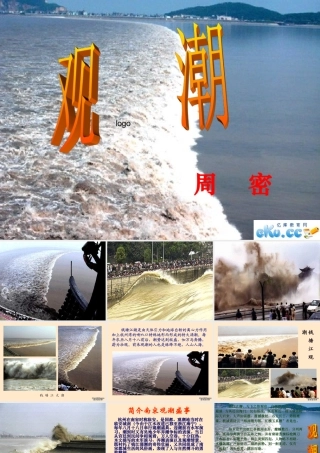 八年级语文观潮教学课件 人教版 课件