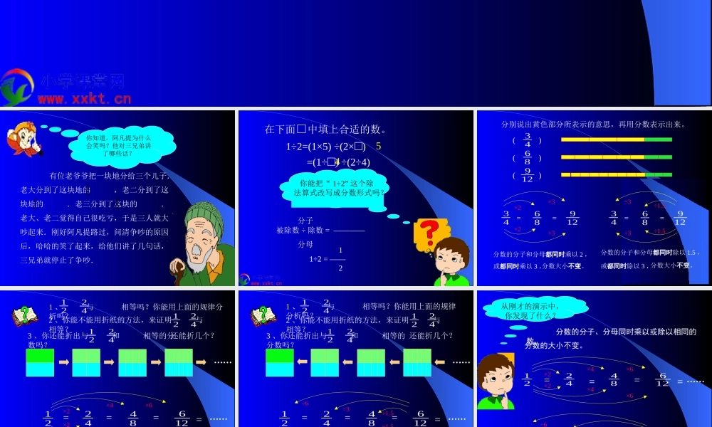 五年级数学下册《分数的基本性质》PPT课件（人教版）