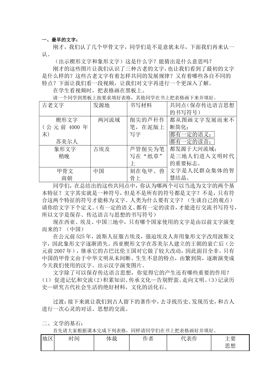 昔日的辉煌教案_第2页