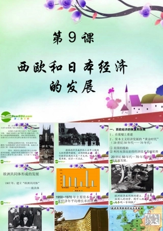 九年级历史下册 西欧和日本经济的发展课件 人教新课标版 课件