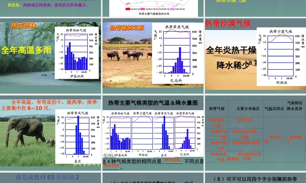 中学七年级地理上册 第4章 第3节 世界的主要气候类型(第2课时)课件 粤教版 课件