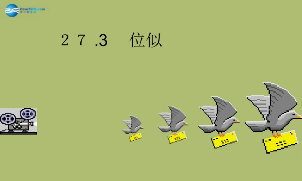 九年级数学下册 273 位似课件5 新人教版 课件