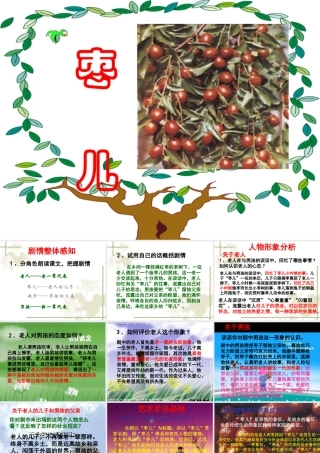 九年级语文上册 (枣儿)教学课件 人教新课标版 课件