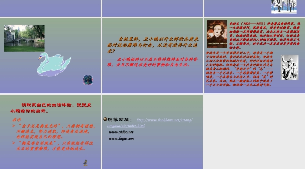 人教版小学语文课件丑小鸭2