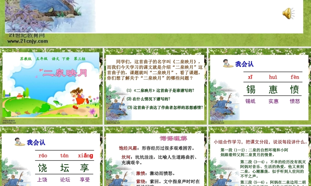 苏教版五年级下册《二泉映月》PPT课件1