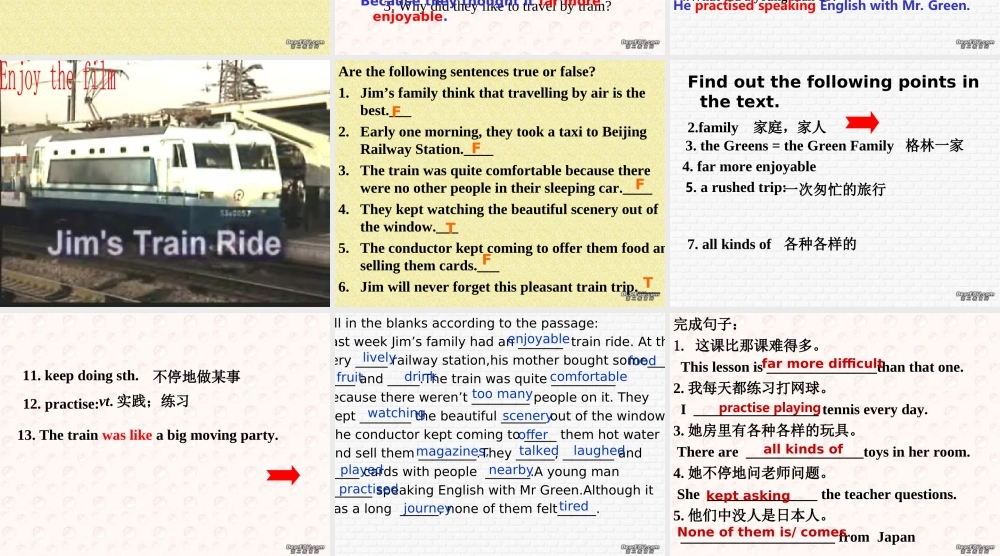 初三英语Unit4 Travel Lesson14 人教版 课件